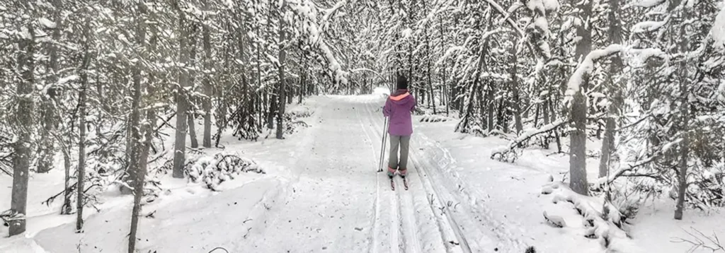 Skiing at Dorintosh Saskatechewan