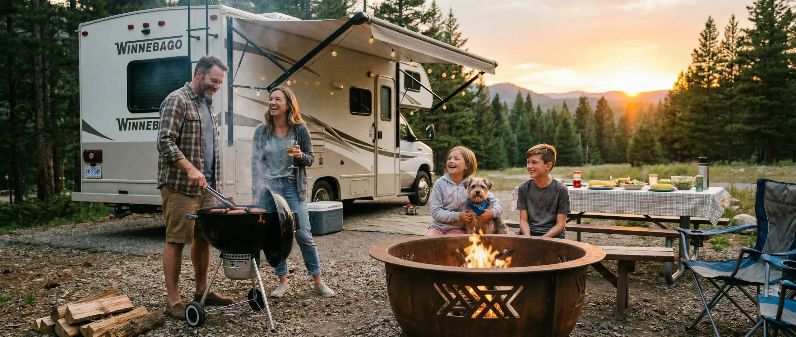 Camping at Dorintosh Motel - Dorintosh Saskatechewan