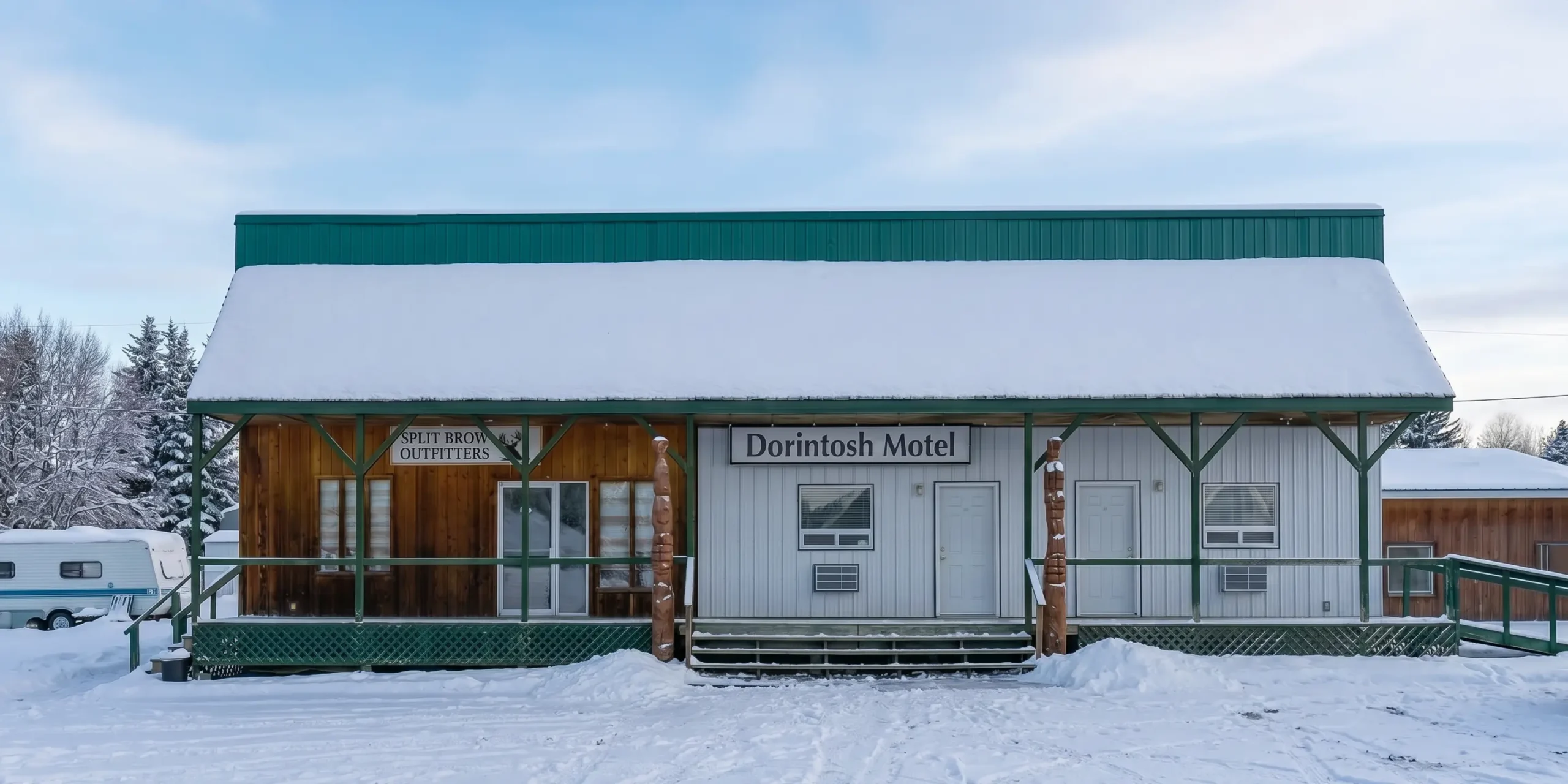 Dorintosh Motel in Winter - Dorintosh Saskatechewan
